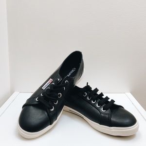 NWOT Superga Faux Leather Sneakers